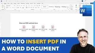 Insert PDF into MS Word - As Icon, As Image ... With Multiple Pages | Embed or Link a PDF in MS Word