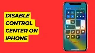 How to disable control center from the lock screen on iPhone