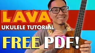 Lava Song Ukulele Tutorial // Play Along Chords Only