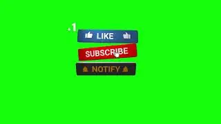 3D Like+Share+Subscribe Button Green Screen | No Copyright Animated Green Screen | Download Link 👇👇