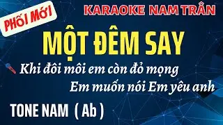 Karaoke Một Đêm Say (Phối Mới) Tone Nam | Nam Trân