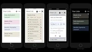 Refresh Lists App Demo