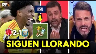 ARGENTINOS SIGUEN LLORANDO POR AUDIOS DEL VAR EN DERROTA CONTRA COLOMBIA