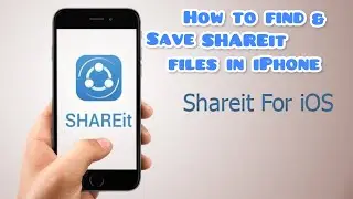 How to save  files in iPhone storage | transfer media from shareit to IPhone