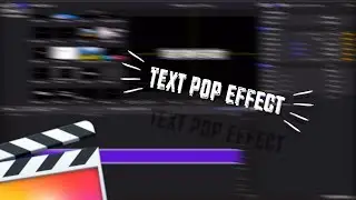 Text Pop Effect - Final Cut Pro X Tutorial