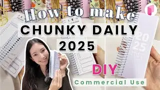 DIY How to make a Chunky Daily Planner for 2025 - Tutorial