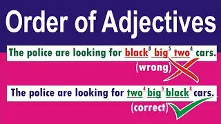 Order of Adjectives | English Grammar | Adjective with Examples