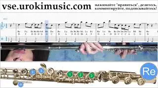 Уроки флейты Axel F - Crazy Frog Ноты Самоучитель um-i821