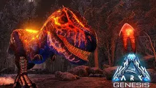 Journey To The Volcanic Biome To Tame New X-Dinos! Ark Survival Evolved Genesis Gameplay E7