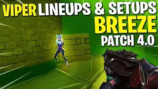 NEW BREEZE MAP CHANGES! Snake Bite Lineups, Executes, and Setups! (Viper Lineup Guide) - Episode 4