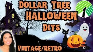 New Dollar tree vintage inspired Halloween DIYs. 2024 Halloween diy decor on a budget!🎃