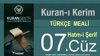 Türkçe Kurani Kerim Meali, 07 Cüz, Diyanet işleri vakfı meali, Hatim, Kuran.gen.tr