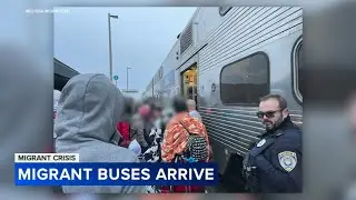 Suburban officials direct dozens of migrants to Chicago after bus drops them off at train station