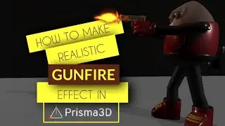 Make a Realistic Gunfire Effect in Prisma3D #prisma3d #blender