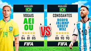 VOGAIS vs CONSOANTES no FIFA! Quem leva a MELHOR? 😂 │ FIFA Experimentos