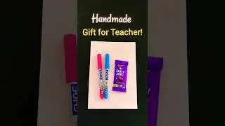 Handmade gift for teachers day 💜 teachers day gift idea 🙂 teachers day keychain 💐 #shorts