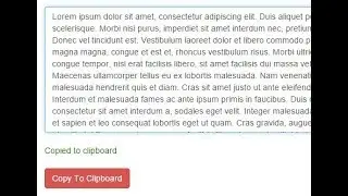 How to enable clipboard in HTML & JavaScript (Copy text by button click)