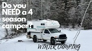 How to WINTER CAMP in a TRUCK CAMPER