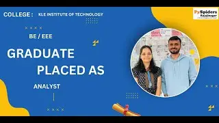 BE  (EEE) Graduate Placement Story From PySpiders Rajajinagar | As a    ANALYST