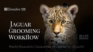 Blender Hair Tutorial | Jaguar Grooming Workflow | Blender Case Study