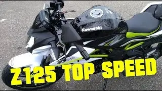 KAWASAKI Z125 TOP SPEED!