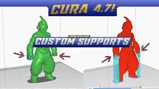 Cura 4.7 Slicer Custom Support Tutorial