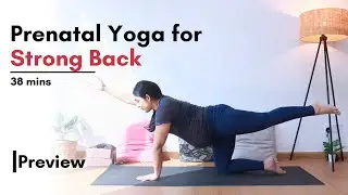 Prenatal Yoga for Strong Back |  Prenatal Yoga for 2nd & 3rd Trimester | Online Pregnancy Yoga