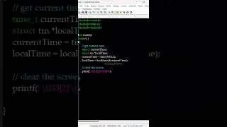 How to create digital watch using c programing language #code