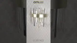 Citilux Лаура CL301422 Бра хрустальное с выключателем Шампань