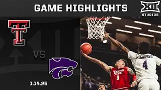 Texas Tech vs. Kansas State Game Highlights | 2024-25 Big 12 Men's Basketball