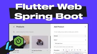 🔵🟢Flutter Web & Spring Boot - Ecommerce Admin Panel