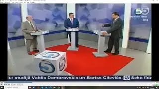 Дебаты перед выборами в Европарламент, оппонент - Валдис Домбровскис, TV5, 23.05.2014