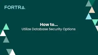 Sequel Data Access | How to Utilize Database Security Options