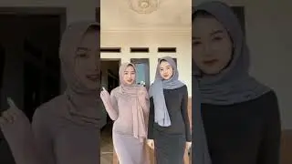 TIKTOK DUO HIJAB GOYANG 🔥 #tiktokvideo #hijab #hijabstyle #jilbab