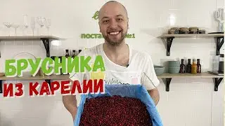 Брусника, обзор ягоды в коробке от производителя