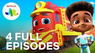 Mighty Express Season 1 FULL EPISODE 1-4 Compilation 🚂 Netflix Jr