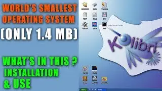 Kolibri OS - World's Smallest OS Of 1.4 MB - Installation & Demo 🔥