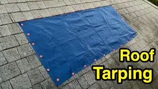 How to: instal tarp on the shingles roof