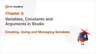 Creating, Using and Managing Variables