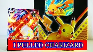 *I PULLED CHARIZARD* Pokemon Pikachu V Box