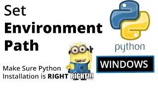 How to set environment path for python for windows