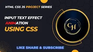 Advance Input Text Animation | Animate Placeholder Text | HTML | CSS Animate | Coder Hindi