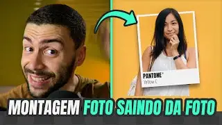 MONTAGEM foto saindo da foto | Tutorial Photoshop