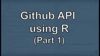 Github API using R