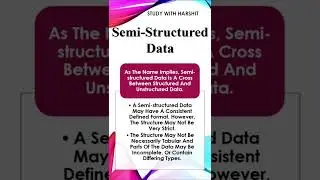 Semi Structured Data #shorts