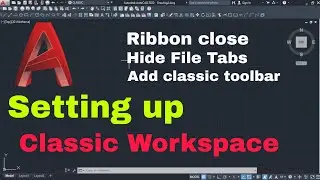 Autocad 2020 classic workspace settings