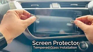 How to Install Screen Protector for Car Player | Tempered Glass Protector DIY Installation