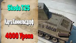 Skoda T25. Т25 Шкода 4000 Урона. Карта Химмельсдорф. Какое Оборудование Ставить На Шкоду Т 25.