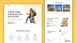 How To Build A Responsive Travel Website Using HTML CSS And JavaScript