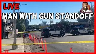 Man With Gun Barricaded in Los Angeles California | Barbershop